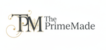 The PrimeMade logo featuring stylized 'TPM' initials with ornate gold flourishes and the words 'The PrimeMade' in dark gray serif text on a plain white background.