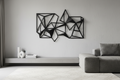 Geometric Metal Wall Art – 3D Abstract Sculpture Wall Decor