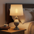 Vintage Edison Bulb Table Lamp – Rustic Bedside Nightstand Light